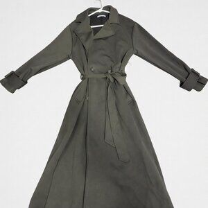 Devoted Olive Belted Trench Coat – Size Small – New With Tags